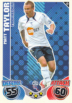Matthew Taylor Bolton Wanderers 2010/11 Topps Match Attax #105